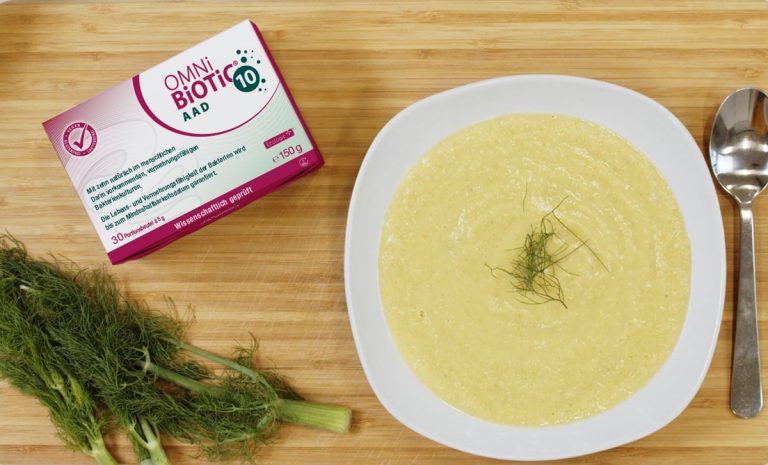 Basische Fenchelsuppe ergänzt mit OMNi-BiOTiC® 10 AAD