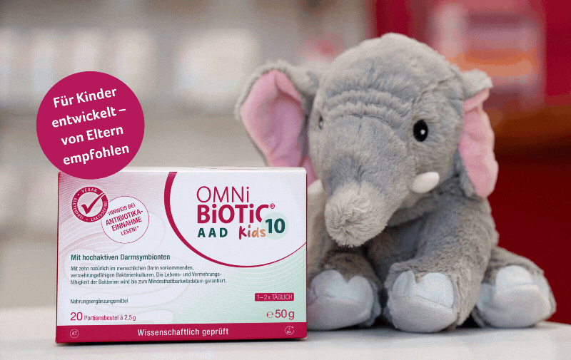 OMNi-BiOTiC® 10 AAD Kids: Darmflora kindgerecht ergänzen