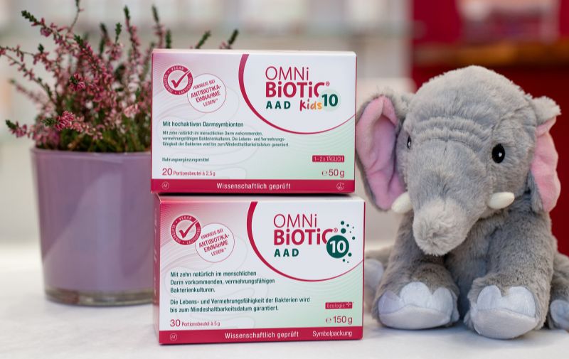 OMNi-BiOTiC® 10 AAD und OMNi-BiOTiC® 10 AAD Kids: Darmflora (kindgerecht) ergänzen