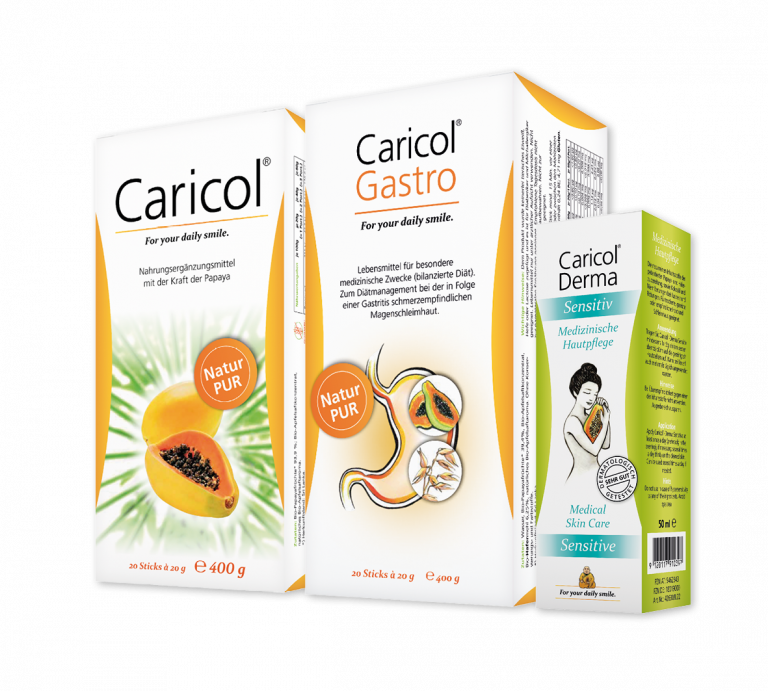 Caricol®, Caricol®-Gastro und Caricol®-Derma Sensitiv