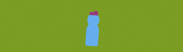 Wasserflasche - für ausreichend Flüssigkeit beim Sport im Sommer sorgen