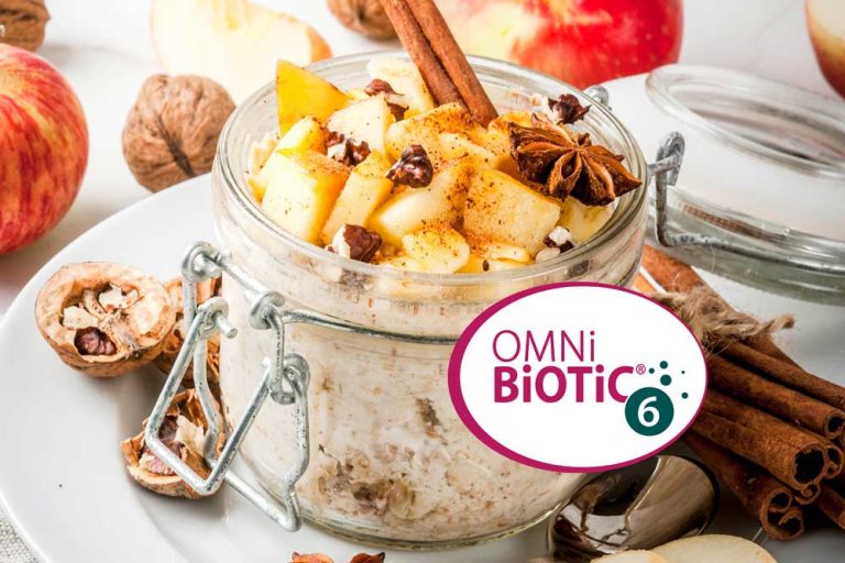 Postre de Navidad de avena y manzana