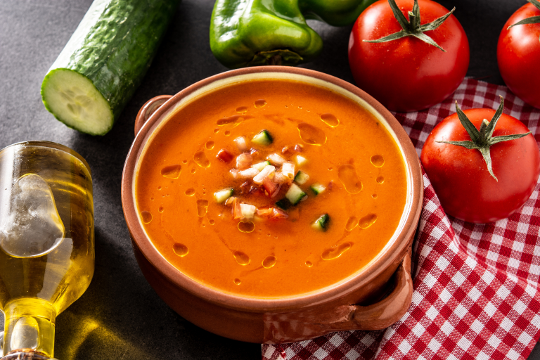 Gazpacho saludable sin pan