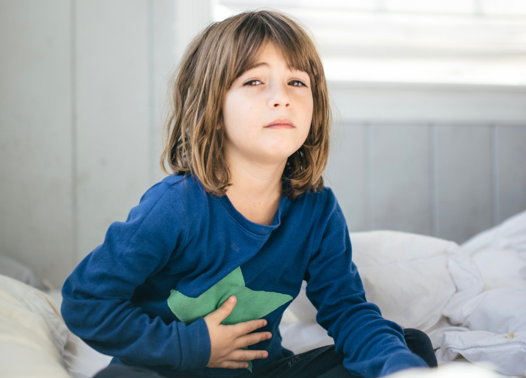 Enfants stressés et troubles digestion